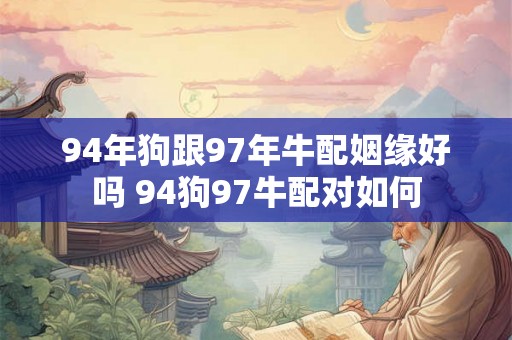 94年狗跟97年牛配姻缘好吗 94狗97牛配对如何