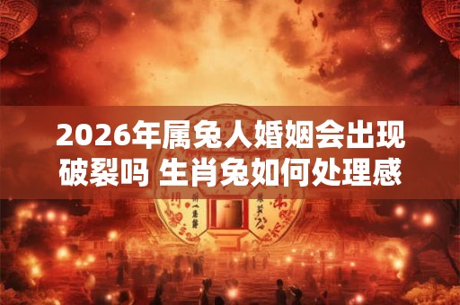 2026年属兔人婚姻会出现破裂吗 生肖兔如何处理感情危机 2026年属兔人婚姻会出现破裂吗 生肖兔如何处理感情危机