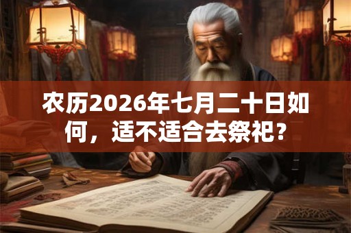 农历2026年七月二十日如何，适不适合去祭祀？