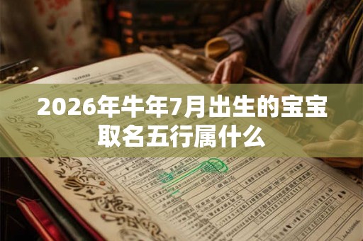 2026年牛年7月出生的宝宝取名五行属什么