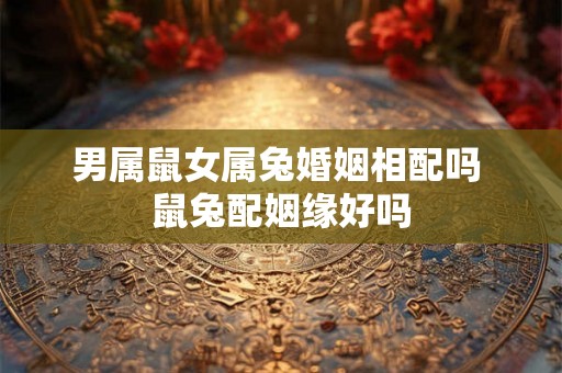 男属鼠女属兔婚姻相配吗 鼠兔配姻缘好吗