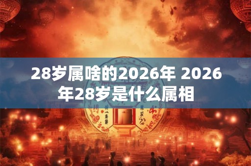 28岁属啥的2026年 2026年28岁是什么属相