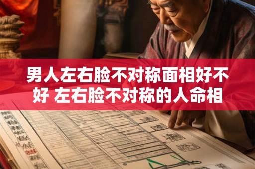 男人左右脸不对称面相好不好 左右脸不对称的人命相