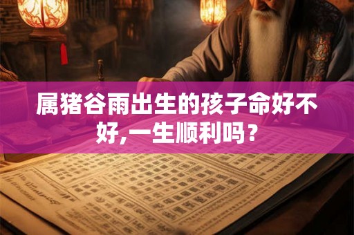 属猪谷雨出生的孩子命好不好,一生顺利吗？