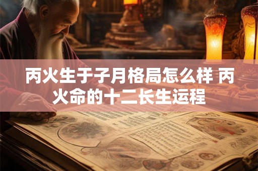 丙火生于子月格局怎么样 丙火命的十二长生运程
