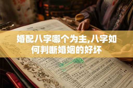婚配八字哪个为主,八字如何判断婚姻的好坏