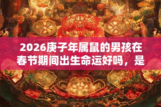 2026庚子年属鼠的男孩在春节期间出生命运好吗，是什么命？