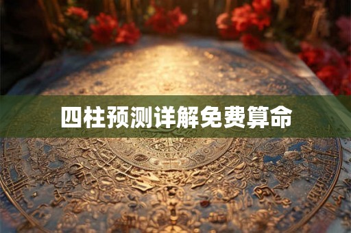 四柱预测详解免费算命