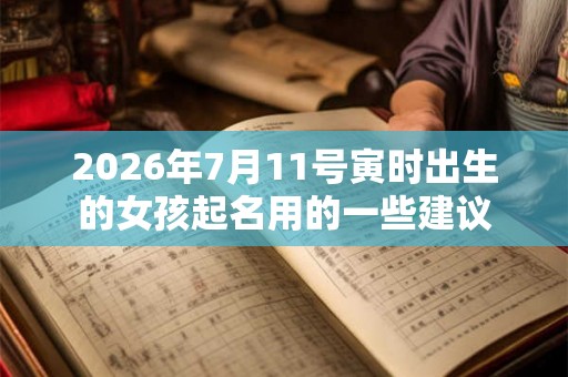 2026年7月11号寅时出生的女孩起名用的一些建议