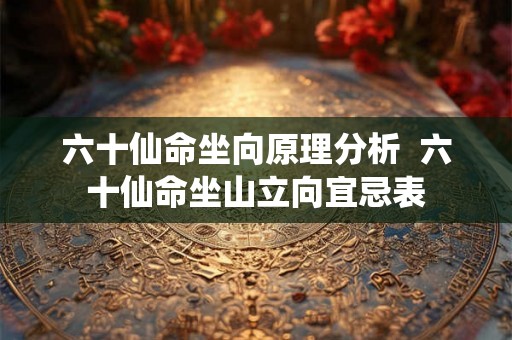 六十仙命坐向原理分析  六十仙命坐山立向宜忌表