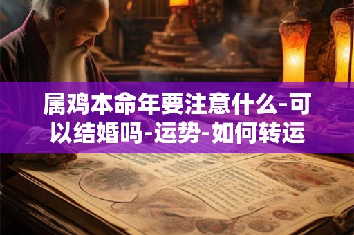 属鸡本命年要注意什么-可以结婚吗-运势-如何转运