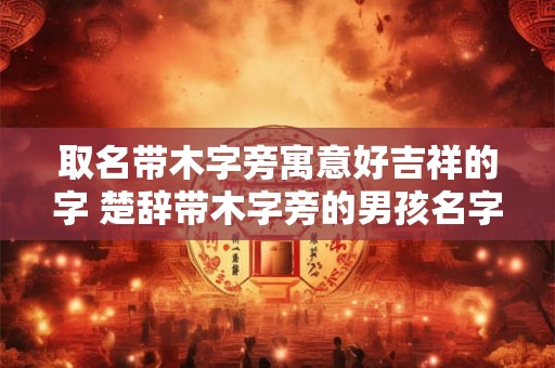 取名带木字旁寓意好吉祥的字 楚辞带木字旁的男孩名字 取名带木字旁寓意好吉祥的字 楚辞带木字旁的男孩名字