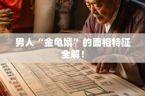 男人“金龟婿”的面相特征全解! 男人“金龟婿”的面相特征全解!