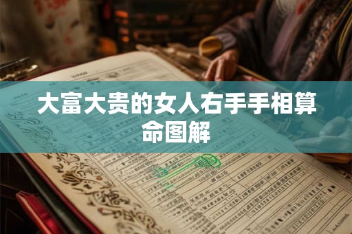 大富大贵的女人右手手相算命图解