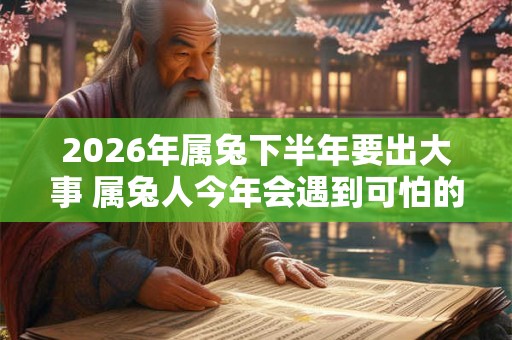 2026年属兔下半年要出大事 属兔人今年会遇到可怕的事情吗 2026年属兔下半年要出大事 属兔人今年会遇到可怕的事情吗