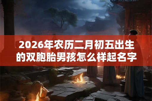 2026年农历二月初五出生的双胞胎男孩怎么样起名字
