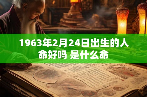 1963年2月24日出生的人命好吗 是什么命