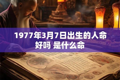 1977年3月7日出生的人命好吗 是什么命 1977年3月7日出生的人命好吗 是什么命