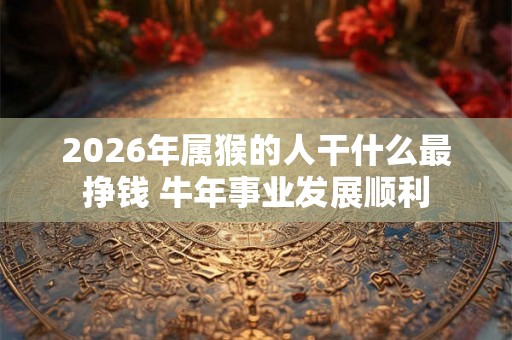 2026年属猴的人干什么最挣钱 牛年事业发展顺利