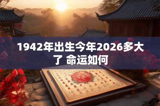 1942年出生今年2026多大了 命运如何 1942年出生今年2026多大了 命运如何