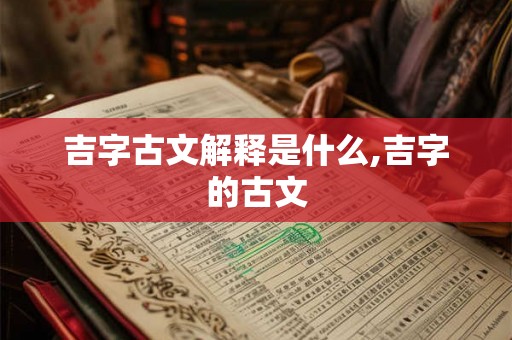 吉字古文解释是什么,吉字的古文 吉字古文解释是什么,吉字的古文