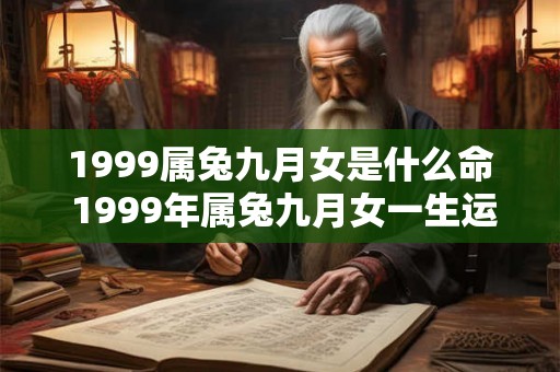 1999属兔九月女是什么命 1999年属兔九月女一生运势如何