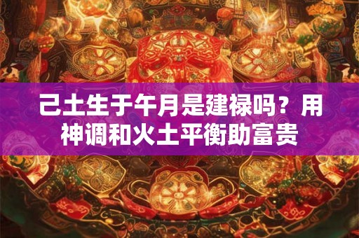 己土生于午月是建禄吗？用神调和火土平衡助富贵