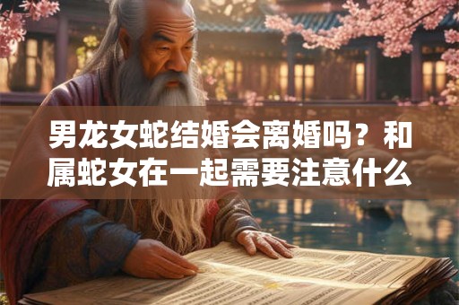 男龙女蛇结婚会离婚吗？和属蛇女在一起需要注意什么？