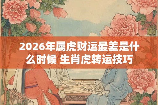 2026年属虎财运最差是什么时候 生肖虎转运技巧