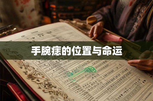 手腕痣的位置与命运
