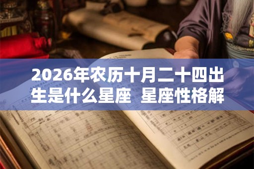 2026年农历十月二十四出生是什么星座  星座性格解析