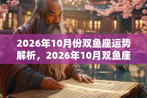 2026年10月份双鱼座运势解析，2026年10月双鱼座运势好不好？
