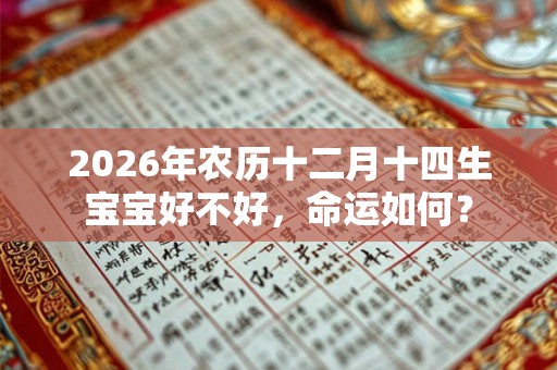2026年农历十二月十四生宝宝好不好，命运如何？