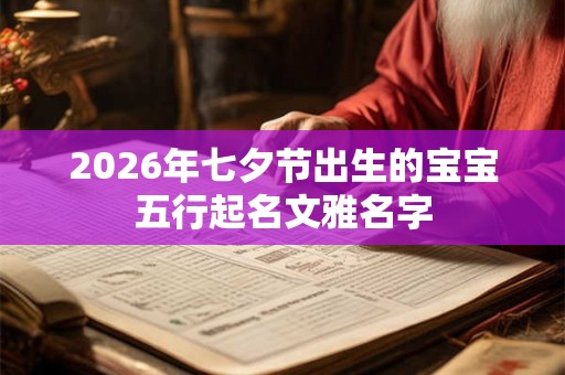 2026年七夕节出生的宝宝五行起名文雅名字