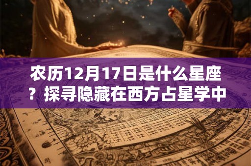 农历12月17日是什么星座?探寻隐藏在西方占星学中的秘密 农历12月17日是什么星座?探寻隐藏在西方占星学中的秘密