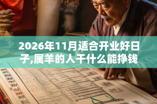 2026年11月适合开业好日子,属羊的人干什么能挣钱