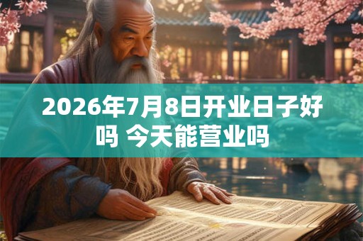 2026年7月8日开业日子好吗 今天能营业吗