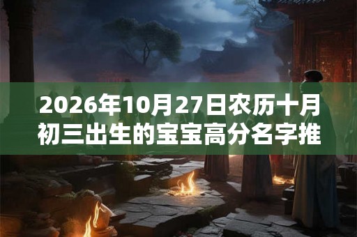 2026年10月27日农历十月初三出生的宝宝高分名字推荐 2026年10月27日农历十月初三出生的宝宝高分名字推荐