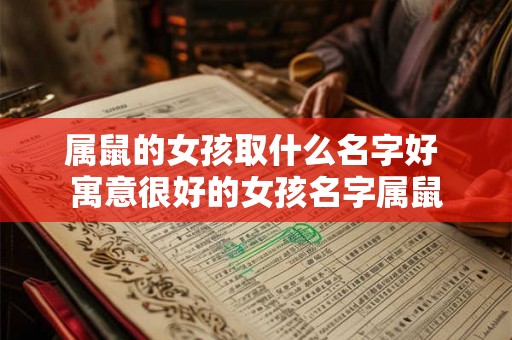 属鼠的女孩取什么名字好 寓意很好的女孩名字属鼠