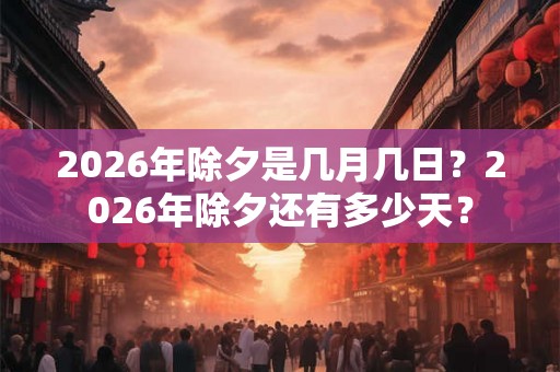 2026年除夕是几月几日？2026年除夕还有多少天？
