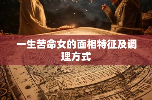 一生苦命女的面相特征及调理方式
