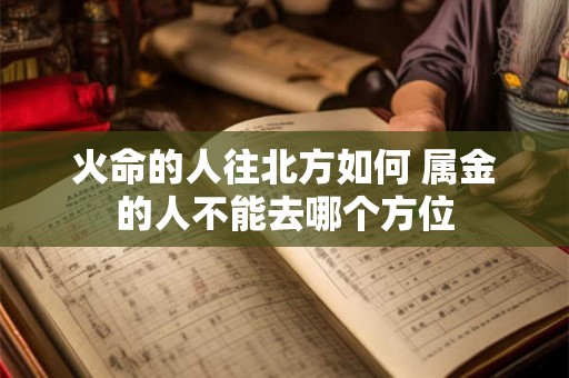 火命的人往北方如何 属金的人不能去哪个方位