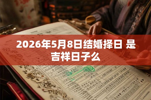 2026年5月8日结婚择日 是吉祥日子么
