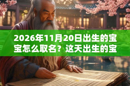 2026年11月20日出生的宝宝怎么取名?这天出生的宝宝命运好吗? 2026年11月20日出生的宝宝怎么取名?这天出生的宝宝命运好吗?