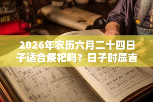 2026年农历六月二十四日子适合祭祀吗？日子时辰吉凶如何？