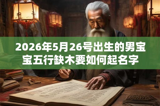 2026年5月26号出生的男宝宝五行缺木要如何起名字