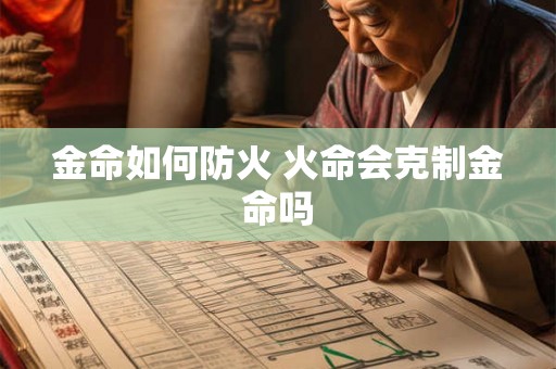 金命如何防火 火命会克制金命吗
