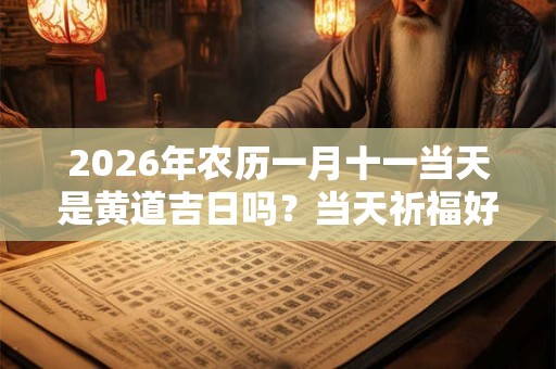 2026年农历一月十一当天是黄道吉日吗？当天祈福好不好？