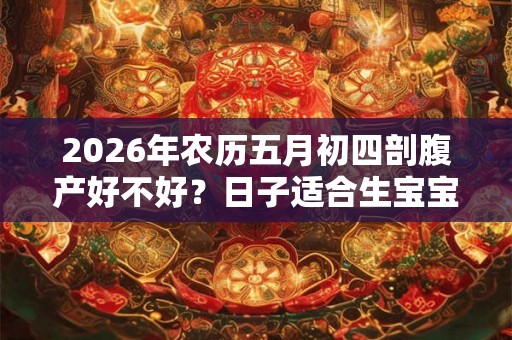 2026年农历五月初四剖腹产好不好？日子适合生宝宝吗？
