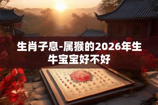生肖子息-属猴的2026年生牛宝宝好不好